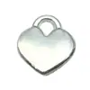 Conjunto Misto de 20 Acessórios para Joias DIY de Liga de Prata Brilhante: Pingentes em Formato de Coração, Charms para Pulseiras, Pingentes de Colar de Amor e Enfeites Pendentes