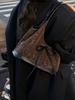 Bolso de Mujer con Estampado de Leopardo de Alta Gama Transfronterizo, Gran Capacidad, Bolso de Moda Tendencia Nuevo 2026, Bolso Cubo Retro de Hombro/Debajo del Brazo