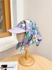 Estilo Japonés Estilo Coreano Moda Combinación Perfecta Cuadros Fresco Cintas Gorra Verano Mujer Protección Solar y Sombrilla Gorra Fotografía Combinación Perfecta