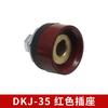 Conector rápido para máquina de soldar china DKJ-16/35/50/70/95 enchufe rápido cuadrado conector rápido rojo y negro