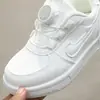 Tallas 26-37, nuevos modelos de otoño en stock, zapatos infantiles hechos a máquina al por mayor, zapatillas infantiles, zapatos blancos de estudiante para niños 6460