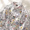 Camiseta Impresa de Anime Nuevo 2025 Unisex Holgada Manga Corta para Pareja Camiseta con Estampado de Animales
