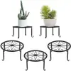 Fabricante Directo Wholesale Arte de Hierro Pastoral Creativo Pequeño Soporte para Flores Sala de Estar Balcón Interior de Pie Macetero Soporte para Flores Rábano Verde