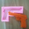 Molde de decoração de bolo em formato de pistola de simulação Molde de cozimento DIY Molde de silicone líquido para chocolate fondant