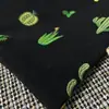 En Stock Tela Bordada de Algodón y Lino Estilo Japonés de Dibujos Animados Bordado Acolchado para Bolsas, Chalecos, Manualidades DIY Bordado Plano