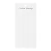 Nueva Tarjeta de Cartón para Pinzas de Pelo de Plástico Blanco Lechoso de PVC 7*15cm con Impresión Plateada, Tarjeta de Papel para Accesorios de Cabello Engrosada y Resistente al Desgaste