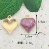 Polvo de Cebolla Estéreo Amor Accesorios de Joyería DIY Colgante Goteo de Aceite Llavero de Aleación Pendientes Pulsera Colgante Pequeño Colgante