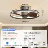 Nova luminária de teto ventilador de quarto estilo vintage francês, ventilador de teto moderno minimalista silencioso com luz integrada de proteção ocular para salas de estar e jantar