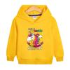 Unicórnio meninos e meninas camisola com capuz outono 2022 primavera e outono novo estilo ocidental infantil bebê all-match casual top