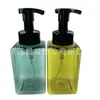 Botella Espumante Cuadrada de 400 ml, Botella de Gel Hidroalcohólico Espumante, Botella de Gel de Ducha para Niños, Almacenamiento de Botella Espumante Cuadrada