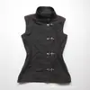 Verano Nuevo Estilo Nuevo Estilo Chino Resistente Diseño Retro de un Solo Botón Cuello Alto Sin Mangas Dulce y Fresco Chaleco de Mezclilla para Mujer