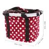 Cesta para bicicleta de montaña, cuadro delantero, plegable, universal, impermeable, de lona, de liberación rápida, cesta para verduras para bicicleta eléctrica, cesta colgante