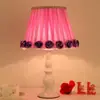 Lámpara de mesa lámpara de noche de dormitorio encaje de princesa europea simple moderna nórdica niña lámpara de mesa para el hogar una generación de pelo