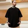 Painel de Luz A/B/CT/Y/W/LM Cor Sólida M-8XL Preto Branco Simples Solto Estampado Tamanho Grande Roupa Masculina