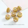 Acessórios de pulseira com contas espaçadoras de cerâmica colorida peça plana conta solta de cerâmica acessórios para joias contas lote solto materiais para roupas diy