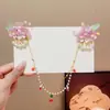 Acessórios de Cabelo Hanfu Estilo Antigo para Meninas, Corrente de Testa Estilo Chinês Parecendo Fada, Ornamento de Cabelo Corrente de Testa de Princesa, Grampo de Cabelo com Borla para Fantasia Antiga