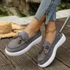 Comercio Electrónico Transfronterizo Tallas Grandes Primavera/Otoño 2026 Nuevos Mocasines de Suela Gruesa Estilo Europeo/Americano Moda Zapatos Slip-on Casuales para Mujer
