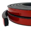 Tira de Sellado de Goma Espuma Rectangular de Sección Transversal A prueba de Viento Impermeable Autoadhesiva Tira de Caucho EPDM Tira de Caucho a Prueba de Polvo Reducción de Ruido
