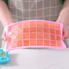Molde para cubitos de hielo, refrigerador doméstico, caja de hielo, cubito de hielo de silicona, prensa de grado alimenticio, cubito de hielo, descongelación con un solo clic