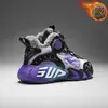 Zapatos para Niños 2026 Primavera/Otoño Nuevos Ligeros Amortiguadores Zapatos Deportivos Infantiles Niños Grandes Superficie de Cuero Antideslizantes Zapatos de Baloncesto para Estudiantes