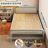 Sofá cama plegable, cama de madera maciza, cama individual para siesta, cama de doble uso para apartamentos pequeños y casas de alquiler, cama doble plegable