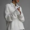 2026 Venta Caliente Transfronteriza Primavera y Otoño Cárdigan de Piel Sintética para Mujer, Suéter Abrigo de Estilo Casual Holgado, Tejido Suave de Manga Larga