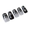 Pegatinas adhesivas para decoración de uñas Aha Nail Art, con purpurina plateada, mariposa, cuatro hombres, estrella, amor, calcomanía decorativa para uñas, joyería para uñas.