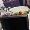 Anillo Versa Jewelry Antiguo Ovalado Color Sangre de Paloma Huevo de Paloma Chapado en Oro con Diamante Exquisito Anillo para Dedo de Uso Diario