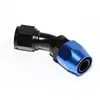 Conector de junta de tubería de enfriamiento de aceite de 45 grados AN4/AN6/AN8/AN10/AN12/AN16 negro/azul/rojo