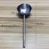 Panela Anti-respingos de Óleo de Aço Inoxidável Transfronteiriça Panela para Óleo Quente Panela com Cabo de Madeira Alongado Panela Pequena para Fritar Mini Panela de Aço Espesso com Cabo Panela para Óleo