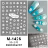 Otoño 2024 Nuevas Pegatinas para Uñas en Relieve Cooperación Airao Lindas Pegatinas para Uñas 5D Uñas Artísticas de Navidad