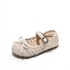 Tamanhos 26-37 Sandálias de Princesa para Meninas Verão 2026 Novo Estilo Sapatos Infantis Sapatos Romanos Vazados para Meninas Sapatos Fechados