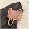 Bolso pequeño de axila con cadena de perlas estilo occidental para mujer 2024 nuevo estilo coreano nicho bolso bandolera popular bolso de hombro para ir al trabajo