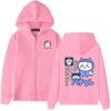 Anime Japonês Jiikawa Anime Urso Autodepreciativo Moletom com Capuz e Zíper Transfronteiriço Jaqueta para Casal Masculina e Feminina