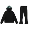 Synaworld Sudadera con Forro Polar Estampado de Espuma Tridimensional para Hombre y Mujer Suéter Holgado Casual Traje de Pantalón Pareja