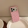 Suporte de Bolinhas Rosa Adequado para iPhone 18, 17 Pro Max, iPhone 16, iPhone 15 Capa Macia, iPhone 13 Película de Estrela Atração Magnética