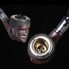 Pipa para Cigarrillo de Resina con Rostro Humano de Hombre Pipa Gruesa para Tabaco/Tabaco de Doble Propósito Pipa Seca para Hombre a la Antigua