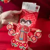 Sobre Rojo de Boda Tridimensional 2025 Nuevo Estilo Personalizado Creativo con Bolsa Especial para Bodas Suministros de Boda