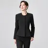 Ropa de trabajo entallada para recepción de hotel, uniformes de atención al cliente, trajes profesionales para mujer otoño 2026 venta al por mayor