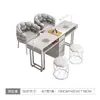 Conjunto de Mesa e Cadeira para Unhas Oferta Especial Econômico Individual/Duplo Luxo Leve Multifuncional Estilo Celebridade da Internet Ins Mesa para Nail Art Estilo Creme