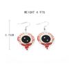 Aretes Acrílicos Nuevos Totalmente Gestionados Eco-amigables Estilo Europeo y Americano Personalizados Halloween Fantasma Calavera Calabaza Aretes Aretes