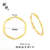 Pulsera Anillo de Mobius Chapada en Oro de Larga Duración al por Mayor, Estilo Antiguo, Lujo Ligero, Versátil, Pulsera de Joyería de Anillo Liso Irregular