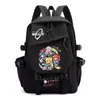 Mochila Anime Desenho Animado Bocchi the Rock, Pedra Solitária, para Meninas, Alunos do Ensino Fundamental e Médio, Bolsa de Ombro Duplo de Grande Capacidade