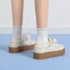 Zhr Retro Zapatillas de Entrenamiento Alemanas que Aumentan la Altura Zapatillas Blancas Versátiles Modelos Primavera y Otoño 2026 Zapatos Casuales Simples Ultraligeros Zapatos de Mujer con Suela Suave