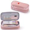 Estojo para Lápis de Estudante, Bolsa de Papelaria Estilo Japonês e Coreano, Versão Transformável e Atualizada, Armazenamento Expansível de Grande Capacidade para Alunos do Ensino Médio