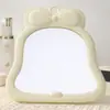 Espejo de Maquillaje Creativo con Forma de Lazo para Uso Doméstico, Espejo de Tocador de Alta Definición para Estudiantes, Espejo de Plástico Plegable para Dormitorio, Espejo de Plástico para Niñas Hermosas