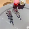Pendientes de Borlas Largos Únicos Exagerados Diseño de Nicho Estilo Frío de Alta Gama Pendientes de Lujo Ligero Elegantes para Mujer