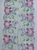 23cm Seda de Leche Elástica Encaje Estampado con Ribete Bordado de Colores Tela Soluble en Agua para Decoración de Ropa y Cortinas