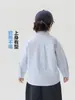 Camisa de Manga Larga de Algodón Puro para Niño Estilo Europeo Otoño 2026 Ropa Nueva para Niños Estilo Primavera/Otoño Top Trendy para Bebé Niño