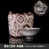 Taza Maestra Flor de Hielo Negra Taza Individual con Diseño de Esmalte Abierto, Taza de Té Personal de Cerámica Kung Fu de Gama Alta para Beber Té